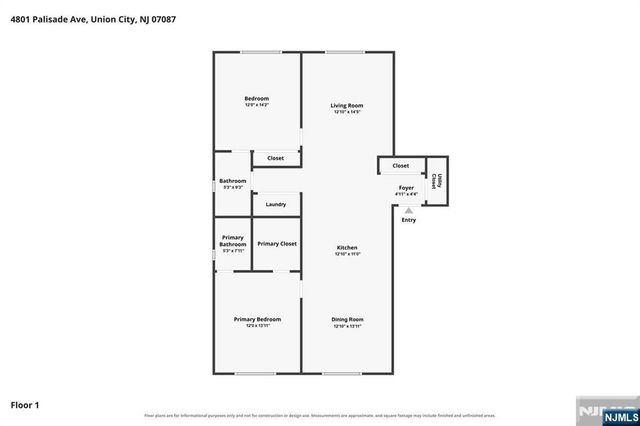 4801 Palisade Avenue 4B, Union City, NJ 07087