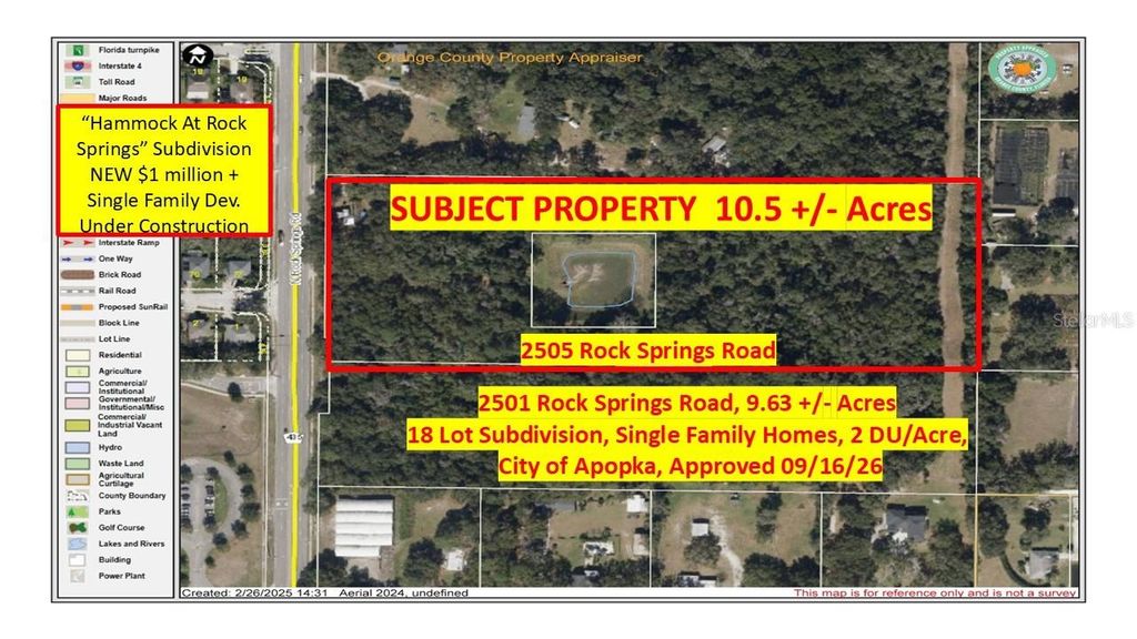 2505 ROCK SPRINGS ROAD, Apopka, FL 32712