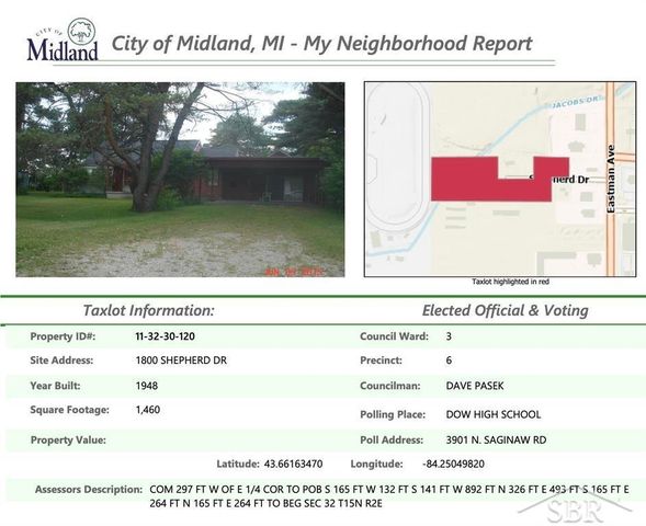 1800 W Shepherd Road, Midland, MI 48642