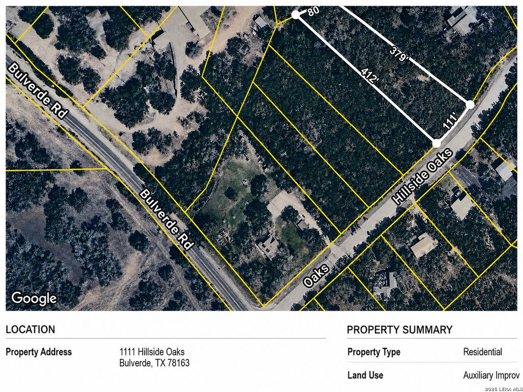 1111 Hillside Oaks, Bulverde, TX 78163