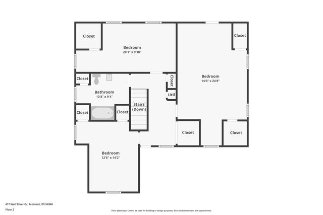 417 WOLF RIVER DRIVE, Fremont, WI 54940