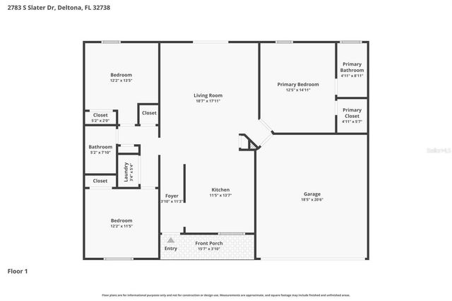 2783 S SLATER DRIVE, Deltona, FL 32738