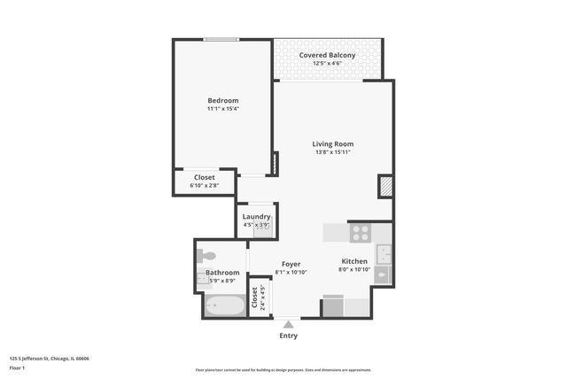 125 S JEFFERSON Street 1408, Chicago, IL 60661