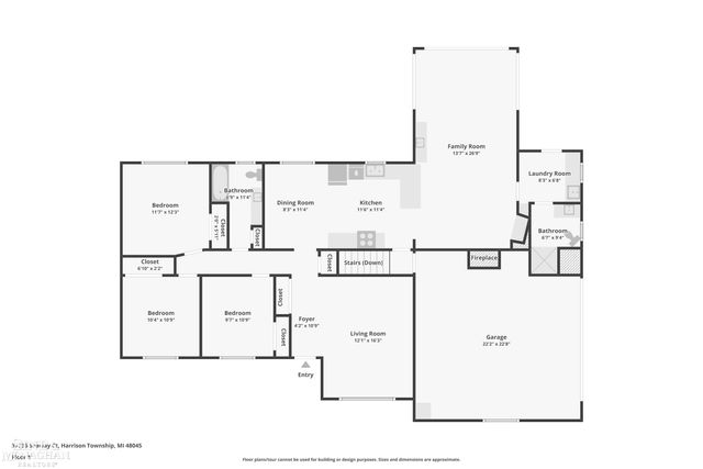 37936 Seaway Ct Court, Harrison Twp, MI 48045