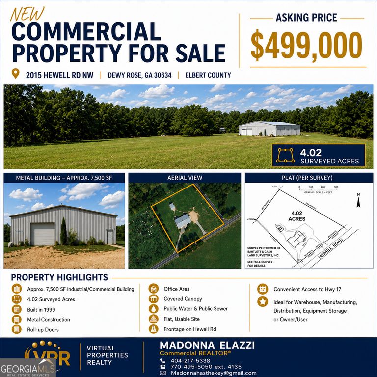 2015 Hewell Road NW, Dewy Rose, GA 30634 — exterior