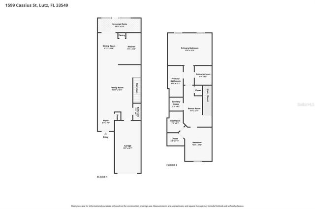 1599 CASSIUS STREET, Lutz, FL 33549