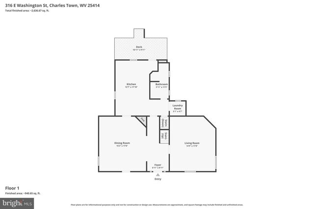 316 E WASHINGTON ST, Charles Town, WV 25414