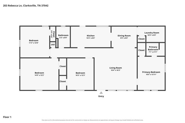 203 Rebecca Ln, Clarksville, TN 37042