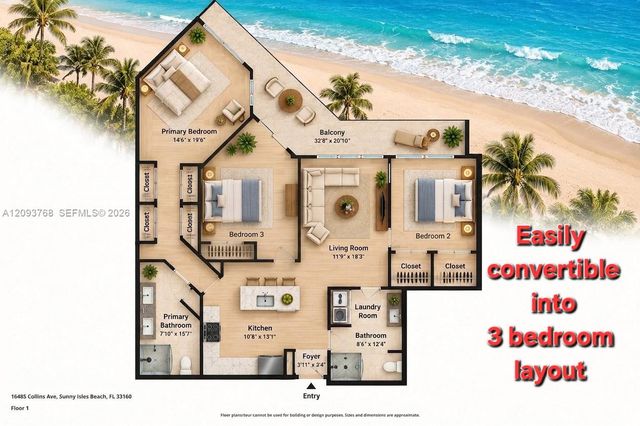16485 Collins Avenue OS35C, Sunny Isles Beach, FL 33160