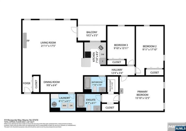 919 Burgundy Way, Wayne, NJ 07470