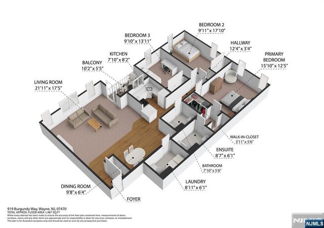 919 Burgundy Way, Wayne, NJ 07470