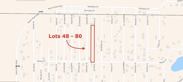 Lots 48-80 Pansy RD, Kingsland, TX 78639