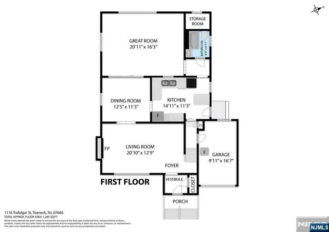 1116 Trafalgar Street, Teaneck, NJ 07666