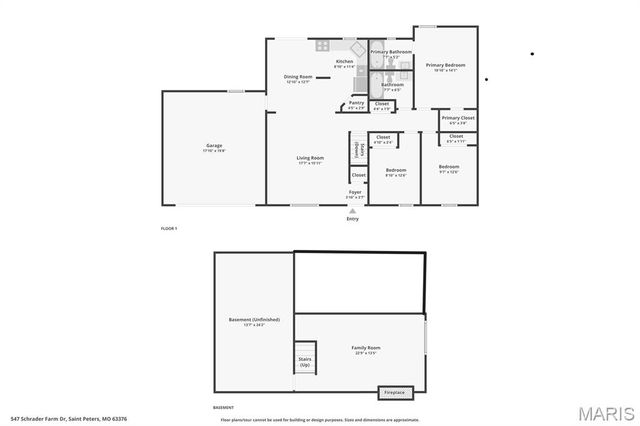 547 Schrader Farm Drive, St Peters, MO 63376