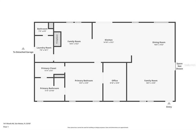 141 WOODS ROAD, San Mateo, FL 32187