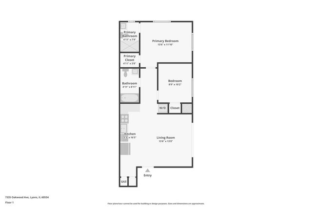 7335 OAKWOOD Avenue 2F, Lyons, IL 60534