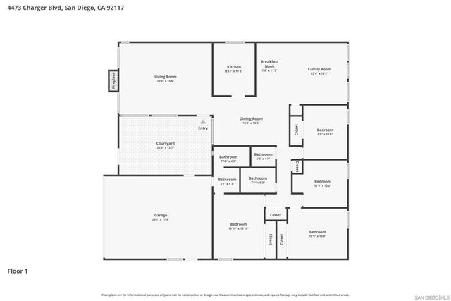 4473 Charger Blvd, San Diego, CA 92117