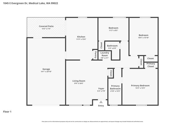 1045 E Evergreen Dr, Medical Lake, WA 99022