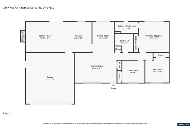 2467 NW Fairlawn St, Corvallis, OR 97330