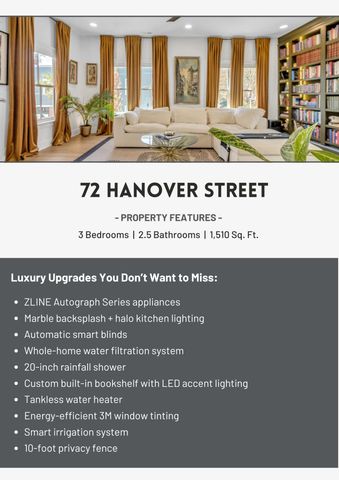 72 Hanover Street, Charleston, SC 29403