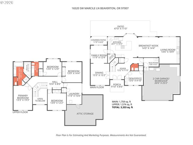 16520 Sw MARCILE Ln, Beaverton, OR 97007