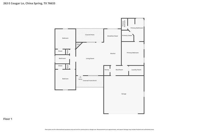 263 E Cougar Lane, China Spring, TX 76633