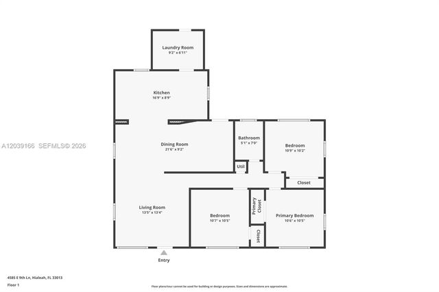 4585 E 9th Lane, Hialeah, FL 33013