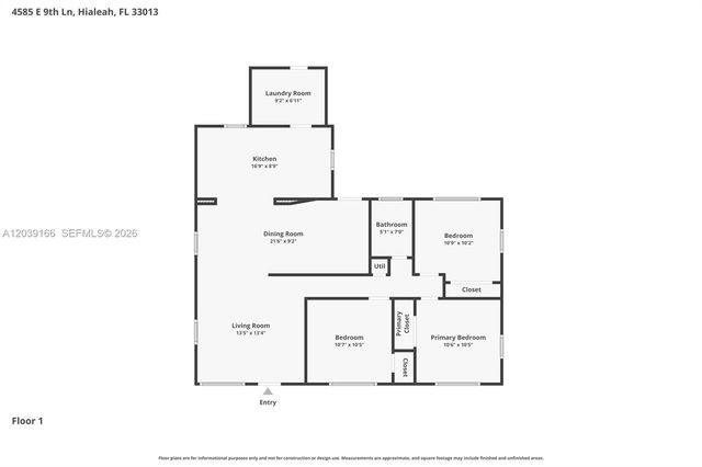 4585 E 9th Lane, Hialeah, FL 33013