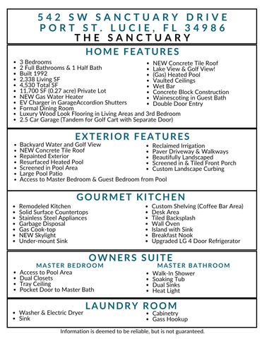 542 SW Sanctuary Drive, Port St. Lucie, Port St Lucie, FL 34986