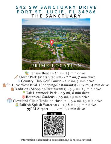 542 SW Sanctuary Drive, Port St. Lucie, Port St Lucie, FL 34986