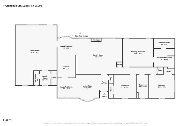 1 Glencove Circle, Lucas, TX 75002