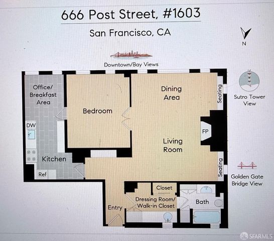 666 Post Street 1603, San Francisco, CA 94109