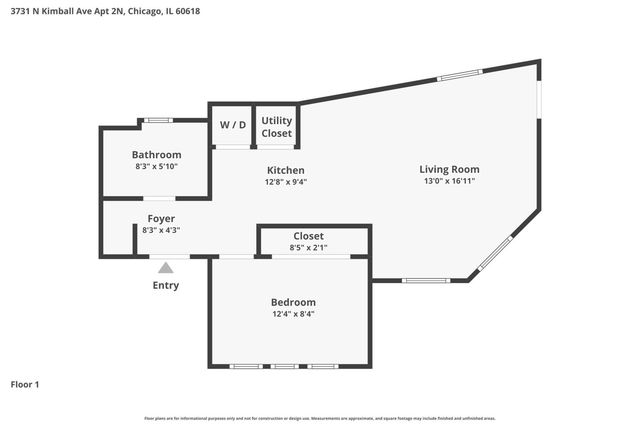 3731 N KIMBALL Avenue 2N, Chicago, IL 60618