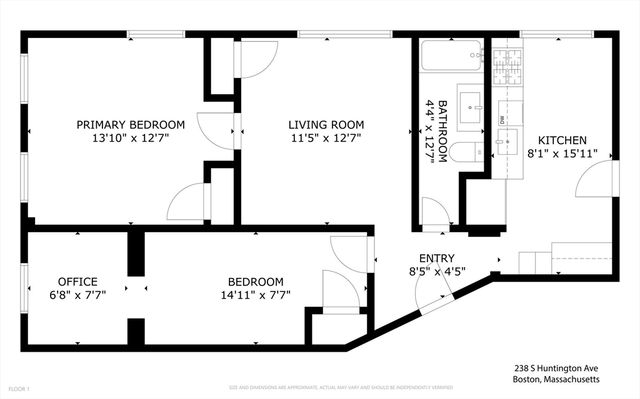 238 S Huntington Ave 1, Boston, MA 02130