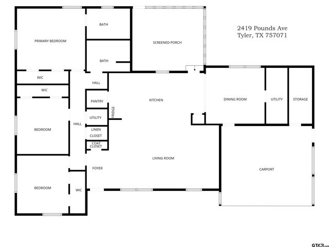 2419 Pounds Ave, Tyler, TX 75701