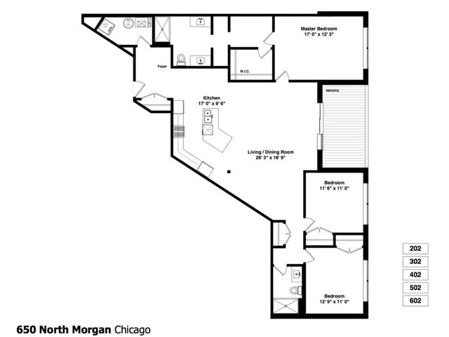650 N Morgan Street 202, Chicago, IL 60642