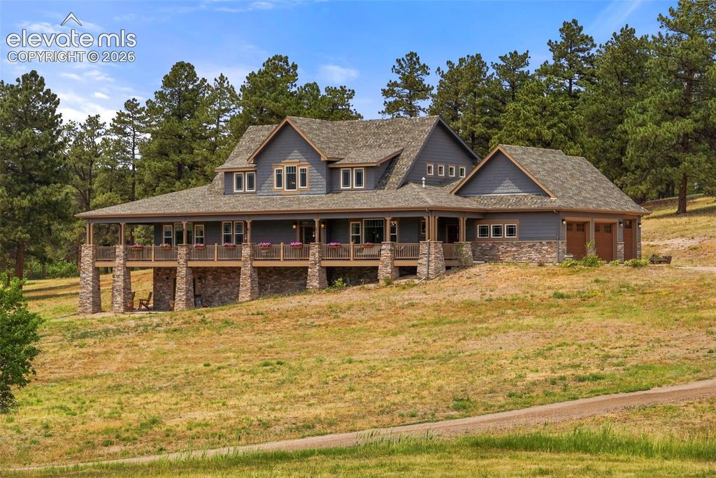 9610 S Perry Park Road, Larkspur, CO 80118 — exterior