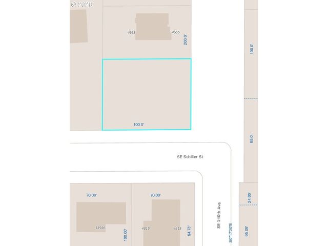 Se NWC SCHILLER SE 140 Ave, Portland, OR 97236