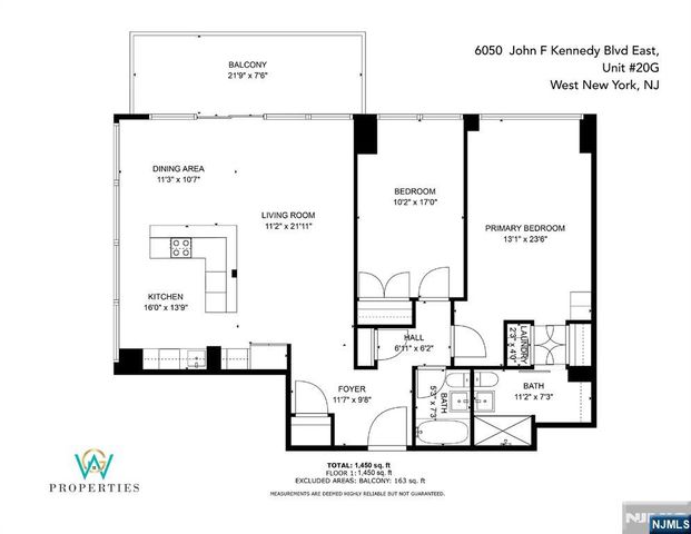 6050 E John F Kennedy Boulevard 20G, West New York, NJ 07093