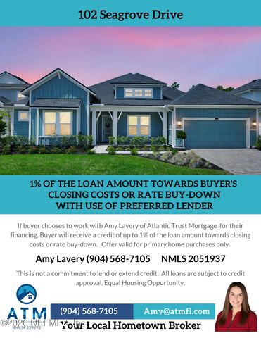 102 SEAGROVE Drive, Ponte Vedra, FL 32081