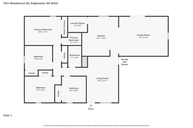 1031 Meadowrun Road 1031 Meadowrun Road, Englewood, OH 45322