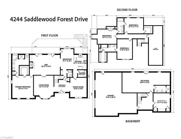 4244 Saddlewood Forest Drive, Winston-salem, NC 27106