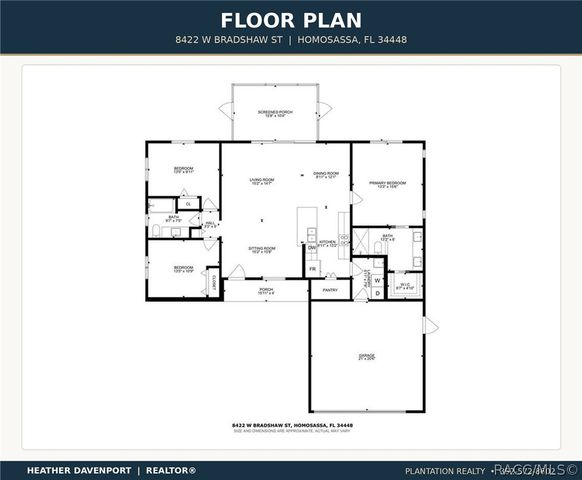 8422 W Bradshaw Street, Homosassa, FL 34448