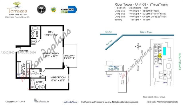 1861 S River Drive 2008, Miami, FL 33125
