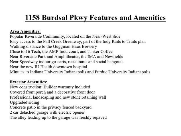 1158 Burdsal Parkway, Indianapolis, IN 46208