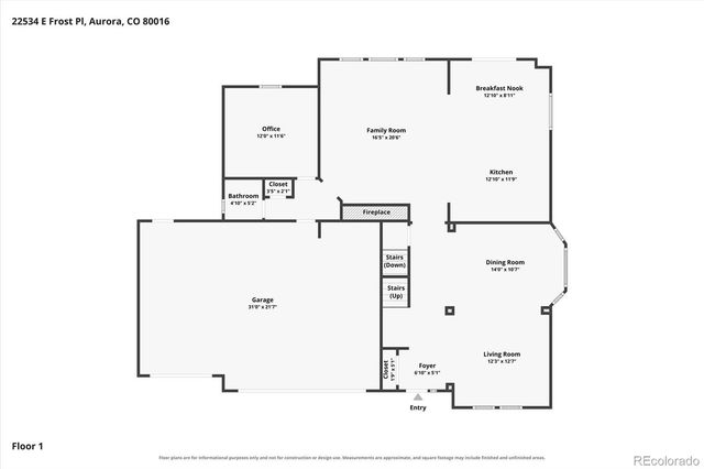22534 E Frost Place, Aurora, CO 80016