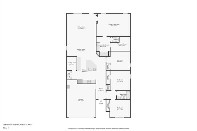 308 Nueces River TRL, Hutto, TX 78634