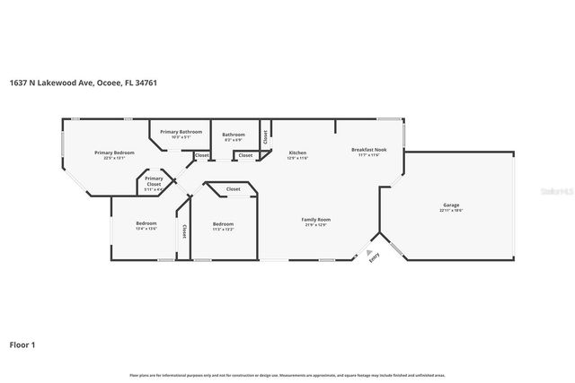 1637 N LAKEWOOD AVENUE, Ocoee, FL 34761