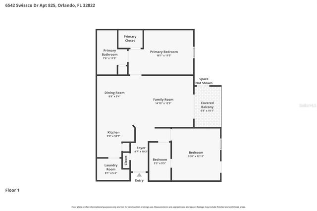 6542 SWISSCO DRIVE 825, Orlando, FL 32822