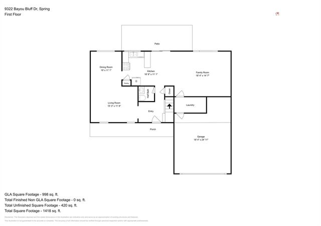 9322 Bayou Bluff Drive, Spring, TX 77379